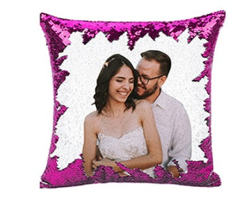 Custom Magic Sequined Pillow – Personalised Gift with Reversible Sequin Design