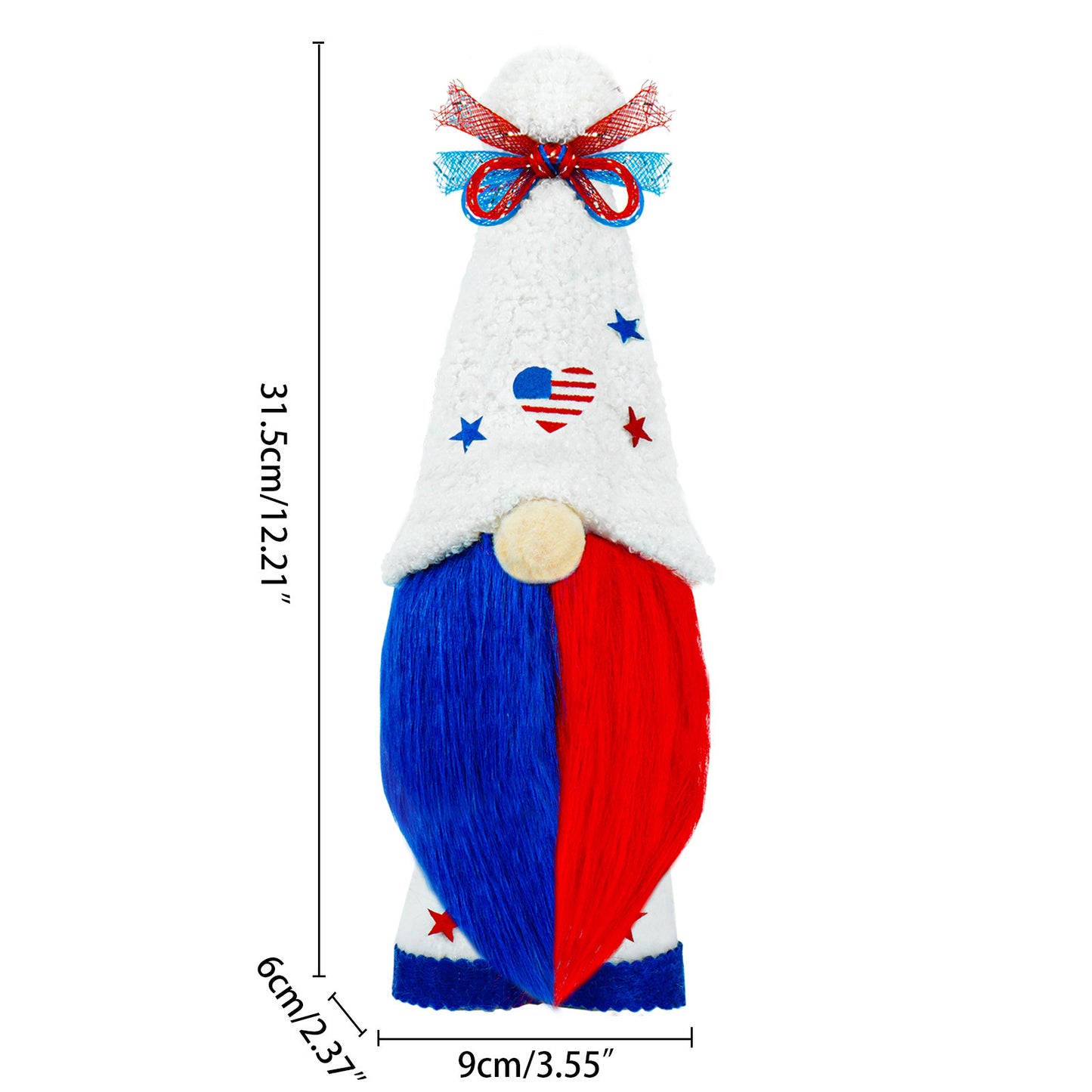 Handcrafted Faceless Independence Day Doll Holding National Flag – Symbol of Patriotism & Tradition