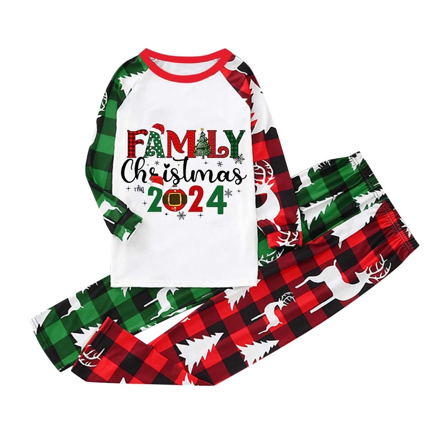 Parent-Child Christmas Plaid Matching Pyjama Set – Family Lounge & Sleepwear