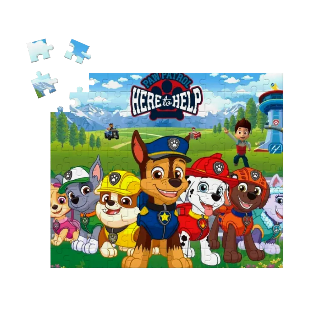 Paw Patrol Cardboard Jigsaw Puzzle – 70 or 120pcs | Kids' Birthday Gift & Fun Educational Toy