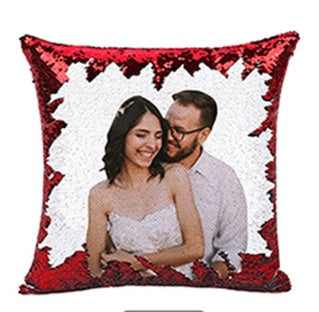 Custom Magic Sequined Pillow – Personalised Gift with Reversible Sequin Design