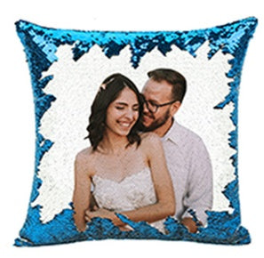 Custom Magic Sequined Pillow – Personalised Gift with Reversible Sequin Design