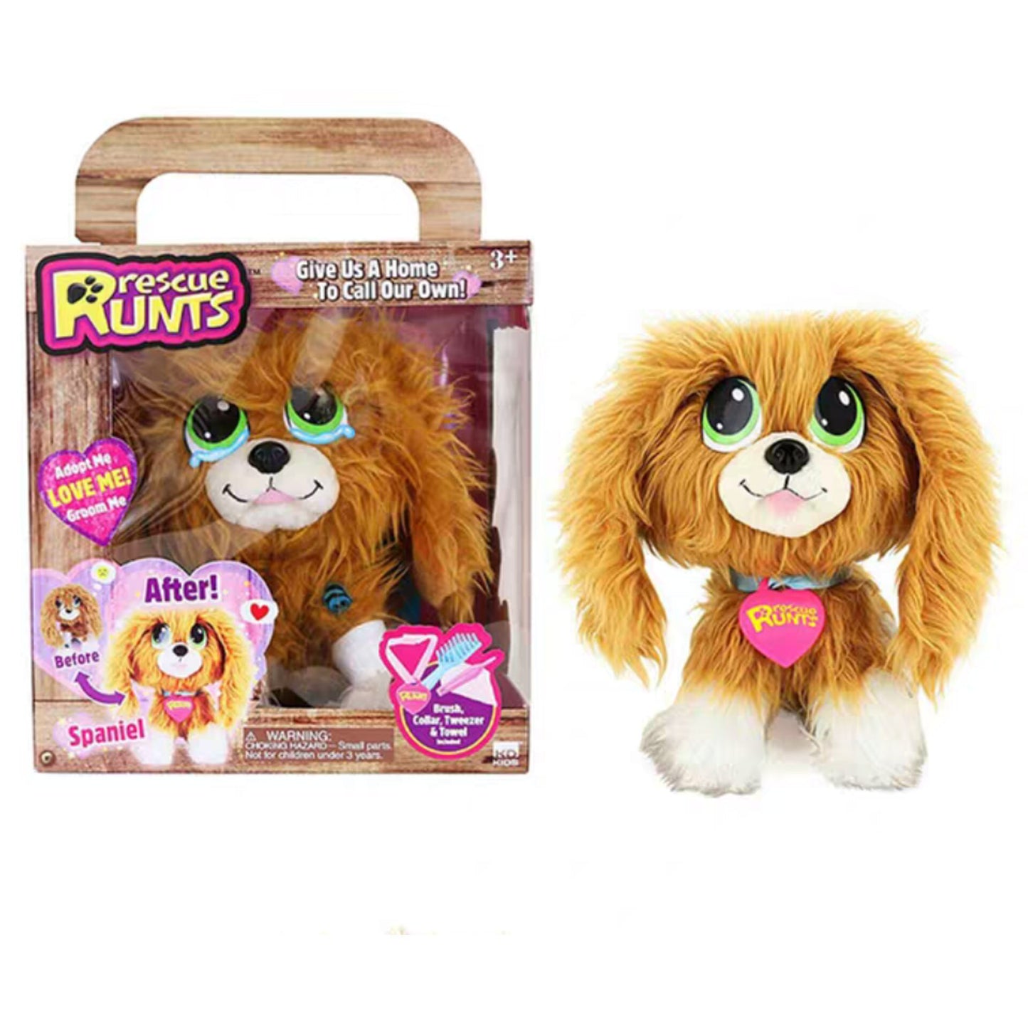 Rescue Runts Plush Toy | Adorable Adoptable Dog | Soft & Cuddly Children's Gift