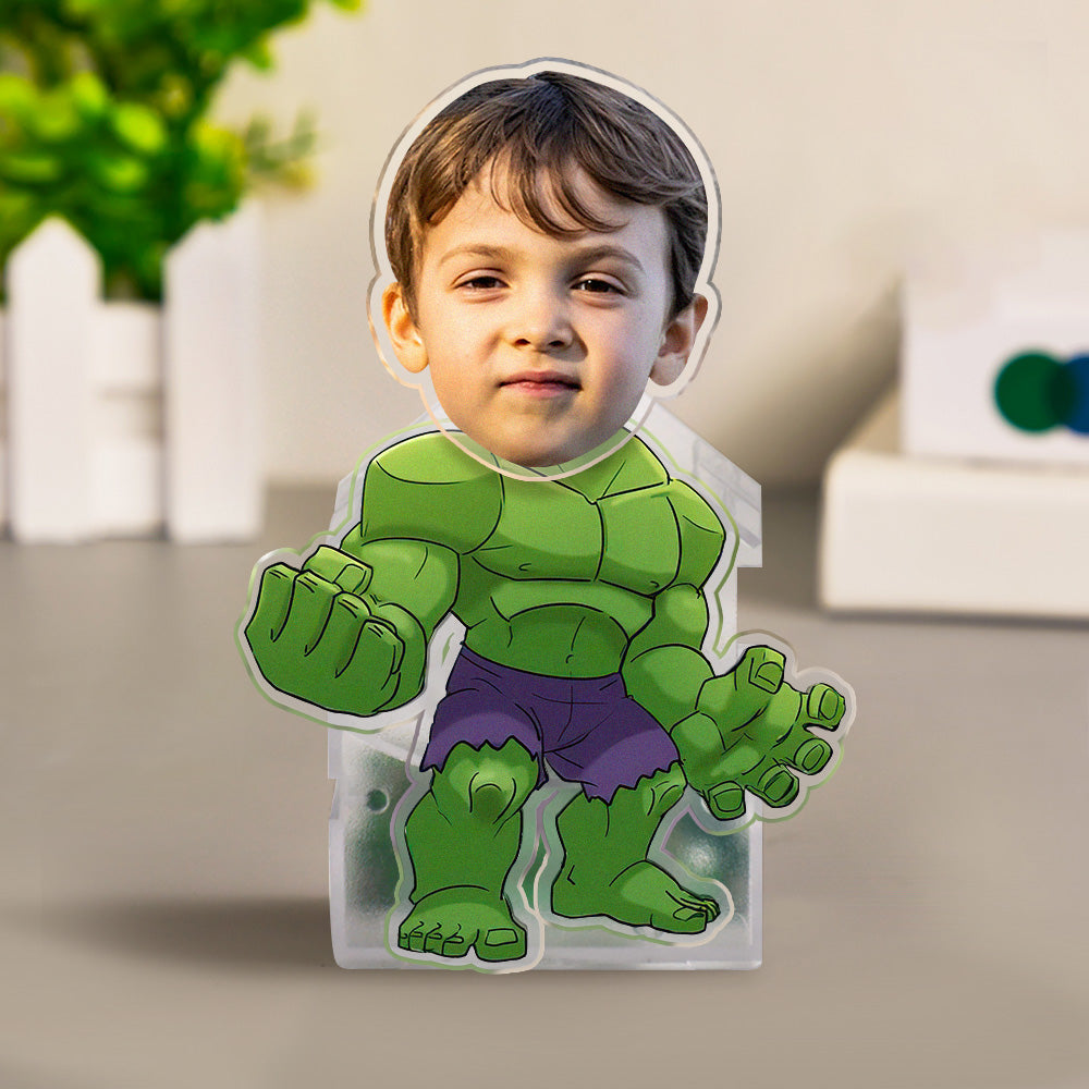 Custom Hulk Head-Shaking Ornament – Personalised Car Dashboard & Home Decor Figurine