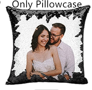 Custom Magic Sequined Pillow – Personalised Gift with Reversible Sequin Design