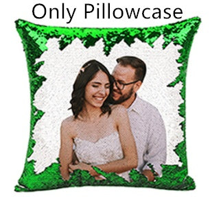 Custom Magic Sequined Pillow – Personalised Gift with Reversible Sequin Design