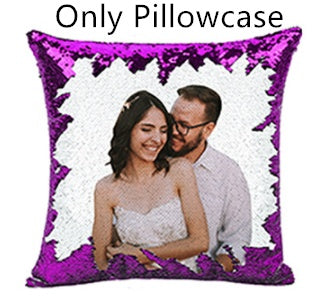 Custom Magic Sequined Pillow – Personalised Gift with Reversible Sequin Design