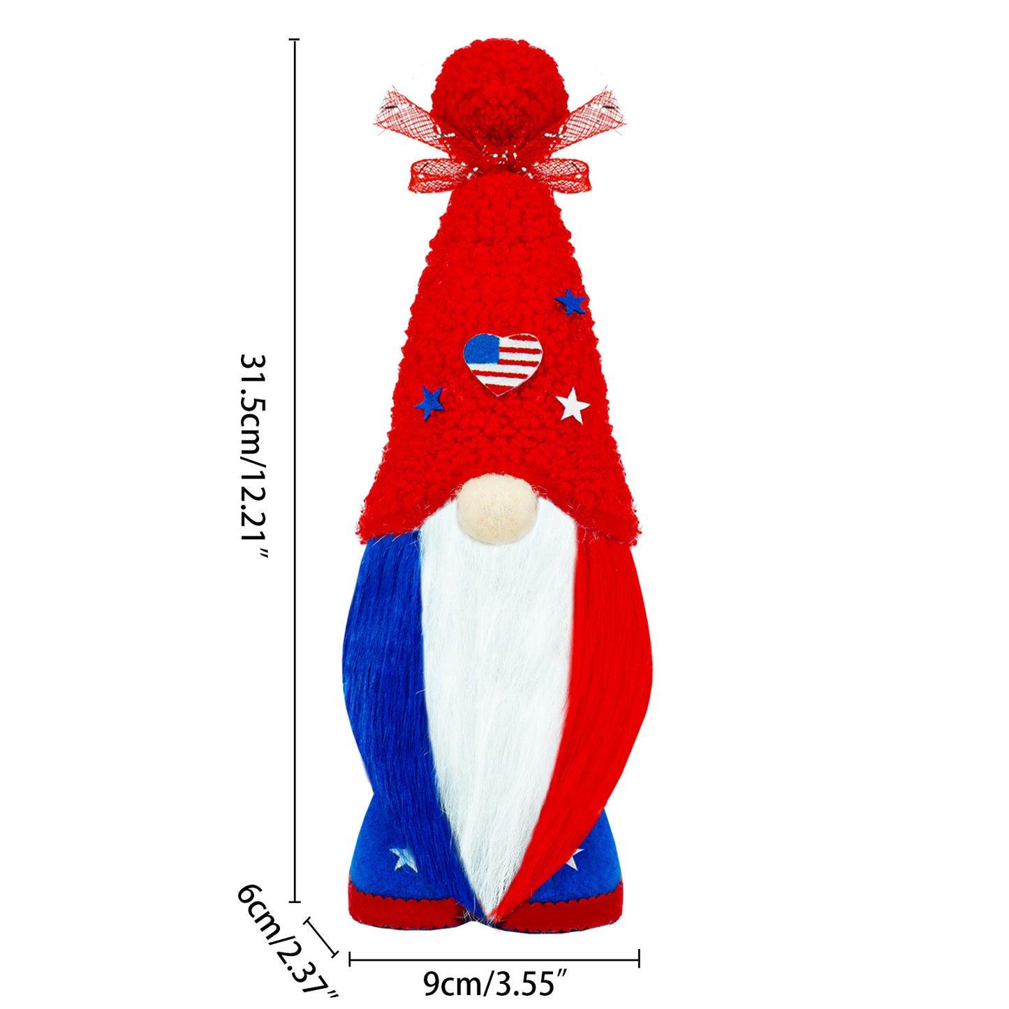 Handcrafted Faceless Independence Day Doll Holding National Flag – Symbol of Patriotism & Tradition