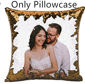 Custom Magic Sequined Pillow – Personalised Gift with Reversible Sequin Design