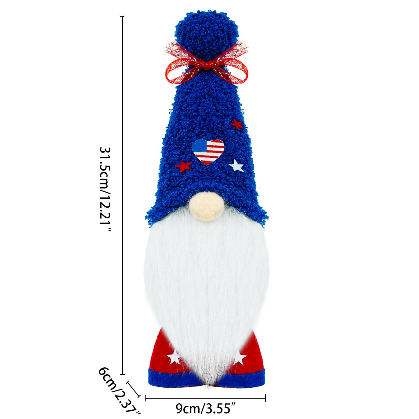 Handcrafted Faceless Independence Day Doll Holding National Flag – Symbol of Patriotism & Tradition