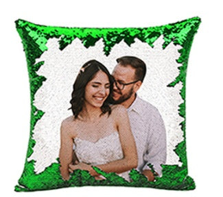 Custom Magic Sequined Pillow – Personalised Gift with Reversible Sequin Design